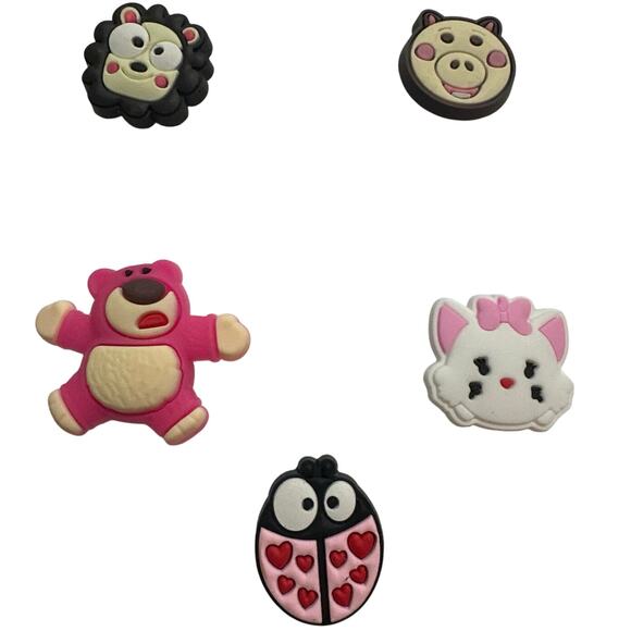 Assorted cute animal croc/shoe charms Brand new set of 5 - Picture 1 of 8